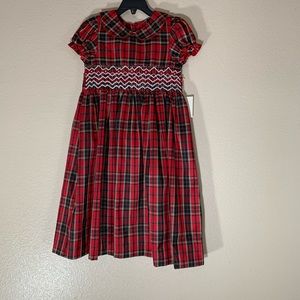 NWT Laura Ashley London Red Plaid Dress